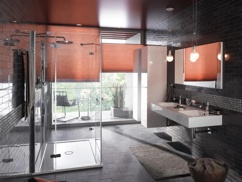 Badezimmer mit Sichtschutz Badezimmer mit Sichtschutz